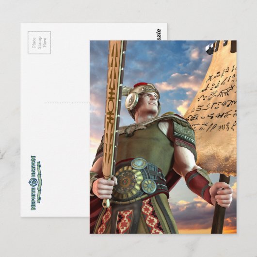 Captain Moroni Postkarte (Vorne/Hinten)