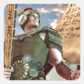 Captain Moroni Quadratischer Aufkleber (Vorderseite)