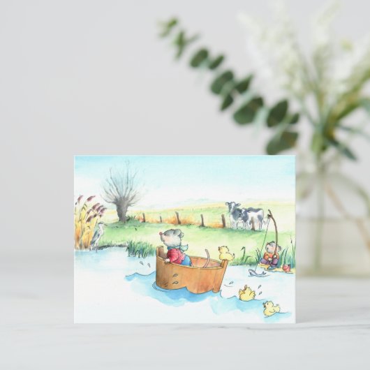 Captain Mouse auf der Postkarte (Stehend Vorderseite)