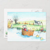 Captain Mouse auf der Postkarte (Vorne/Hinten)