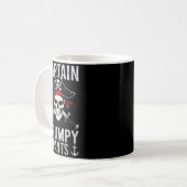 Captain Mpy Pants Rate Humor Skull Graphic  Kaffeetasse (Vorderseite Links)