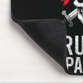Captain Mpy Pants Rate Humor Skull Graphic Mousepad (Ecke)