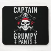 Captain Mpy Pants Rate Humor Skull Graphic Mousepad (Vorne)