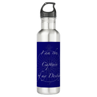 Captain My Destiny Compass Rose Water Flasche Edelstahlflasche