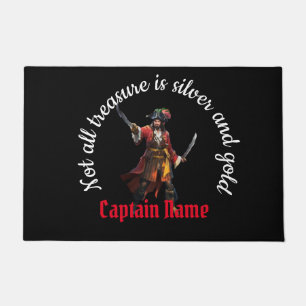 Captain Name Pirate Party Fußmatte