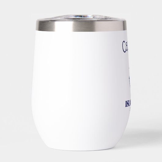 "Captain" Nautical Boat Safe Wine Tumbler 🍹 (Vorderseite)