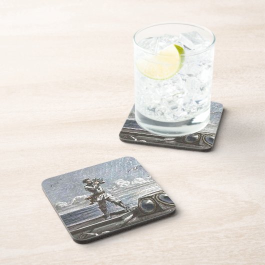 Captain Nemo Verne 20.000 Ligen Illustration Untersetzer (Rechte Seite)