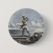 Captain Nemo Verne 20.000 Ligen Sci Fi Art Button (Vorderseite)