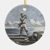 Captain Nemo Verne 20.000 Ligen Sci Fi Art Keramikornament (Vorne)