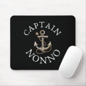Captain Nonno Boat Segelboot Vintager Anker Mousepad (Mit Mouse)