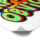 Captain Oblivious Funny Poster (Ecke)