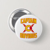 Captain Obvious Button (Vorne & Hinten)