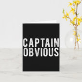 Captain Obvious Funny Phrase Saying Expression Sai Karte (Gelbe Blume)