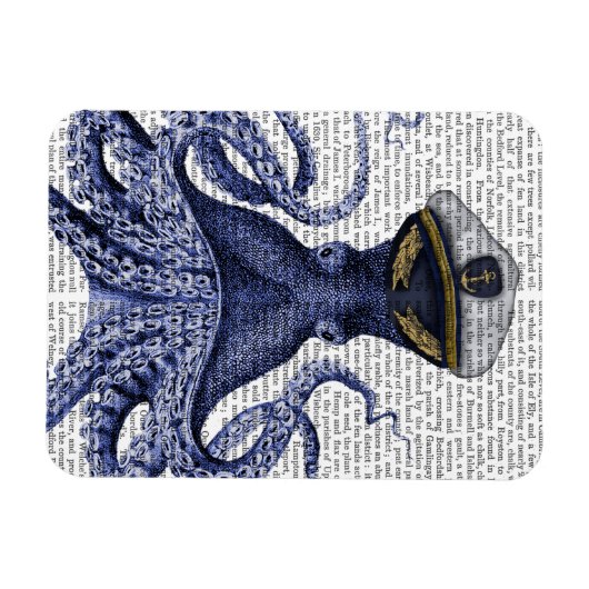 Captain Octopus Magnet (Horizontal)