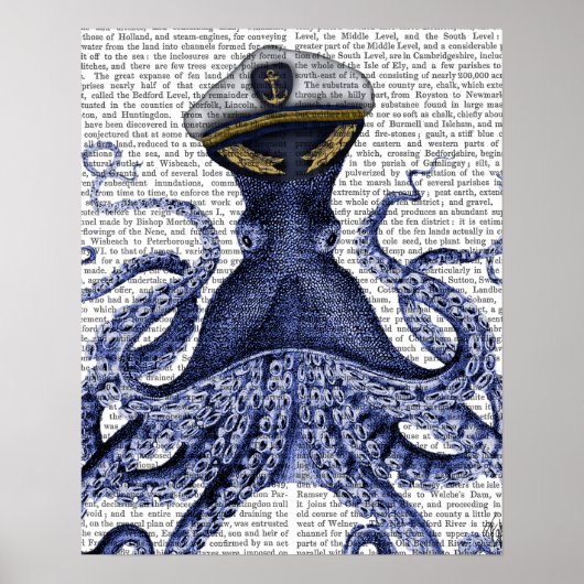 Captain Octopus Poster (Vorne)