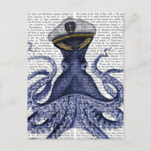 Captain Octopus Postkarte (Vorderseite)