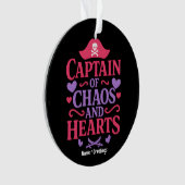 Captain of Chaos and Hearts Pirate Graphic Ornament (Vorderseite)
