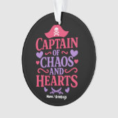 Captain of Chaos and Hearts Pirate Graphic Ornament (Vorderseite)