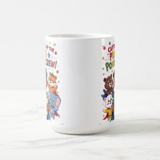 Captain of the Pre-K Power Crew Kaffeetasse (Mittel)