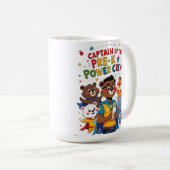 Captain of the Pre-K Power Crew Kaffeetasse (VorderseiteRechts)