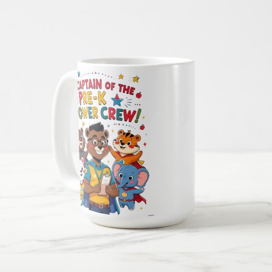 Captain of the Pre-K Power Crew Kaffeetasse (Vorderseite Links)