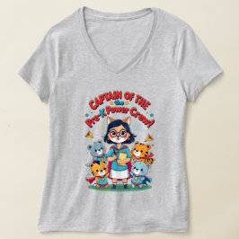 Captain of the Pre-K Power Crew T-Shirt