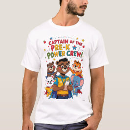 Captain of the Pre-K Power Crew T-Shirt