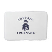 Captain Old Scruff mit Ihrem Namen Bath Mat Badematte (Vorderseite)