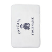 Captain Old Scruff mit Ihrem Namen Bath Mat Badematte (Vorderseite Vertikal)