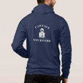 Captain Old Scruff mit Ihrem Namen Nautical Hoodie (Rückseite)