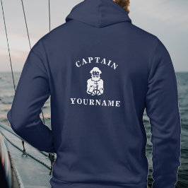 Captain Old Scruff mit Ihrem Namen Nautical Hoodie