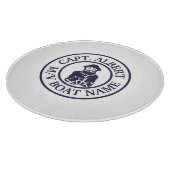 Captain Old Scruff Personalisierte Logo Cutting Bo Schneidebrett (Ecke)