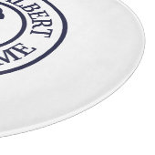 Captain Old Scruff Personalisierte Logo Cutting Bo Schneidebrett (Ecke)