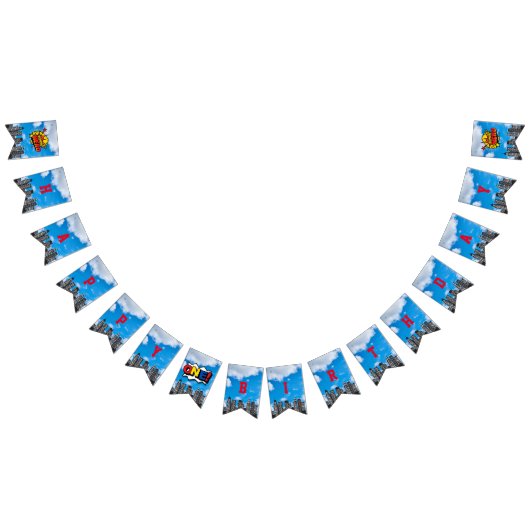 Captain One-derpants Happy Birthday Wimpelkette (Alle)