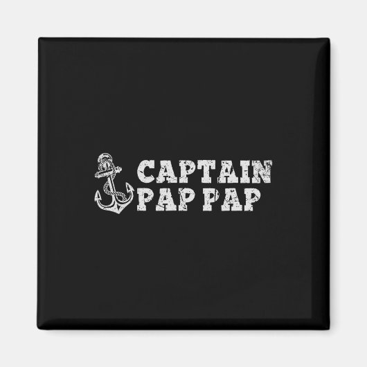Captain Pap-pap Segelboot Pappap Bootsanker Magnet (Vorne)