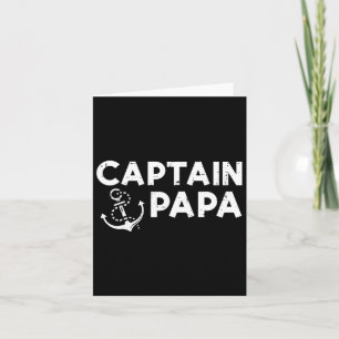Captain Papa Boat Eigentümer Familienvater Tag Vat Karte