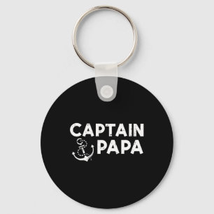 Captain Papa Boat Eigentümer Familienvater Tag Vat Schlüsselanhänger