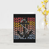 Captain Papa Groovy Boating Papa Karte (Gelbe Blume)