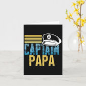 Captain Papa - Kapitän Hat segeln - Boot Lover Bo Karte (Gelbe Blume)
