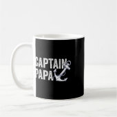 Captain Papa Pontoon Gift Lake Sailor Fischerboot Kaffeetasse (Links)