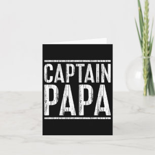 Captain Papa Shirt Pontoon Boat Fathers Day Fishin Karte