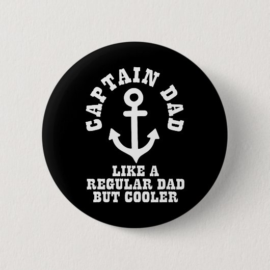 Captain Papa Wie ein normaler Papa, aber cooler Bo Button (Vorderseite)