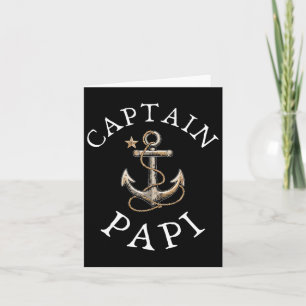Captain Papi Boat Segelboot Vintag Anker F Karte