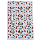 Captain Parrot Treasure Pirate Mittlere Geschenktüte (Vorderseite)