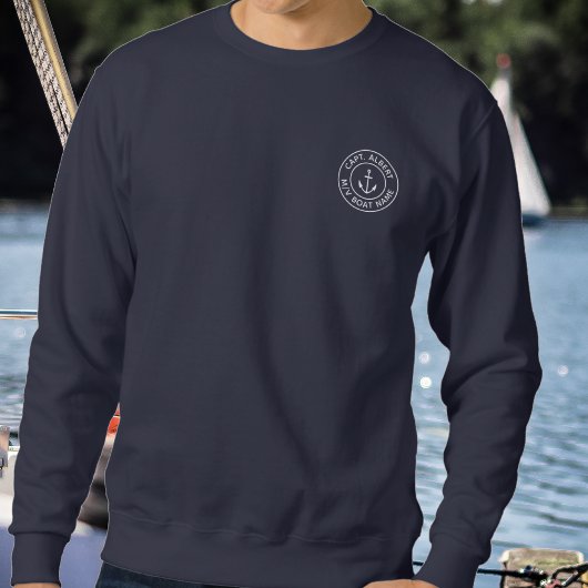 Captain Personalisiert Anchor Logo Sweatshirt