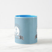 CAPTAIN personalisiertes Segelboot Wasseremblem Tasse (Zentrum)