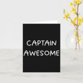 Captain Phantastisch Funny Boating Captain Karte (Gelbe Blume)