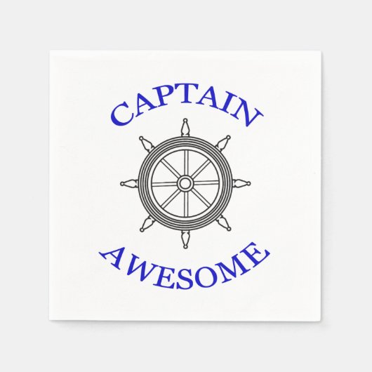 "CAPTAIN PHANTASTISCH" Papier Napkins Serviette (Vorderseite)