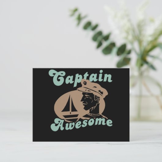 Captain Phantastisch Postkarte (Stehend Vorderseite)