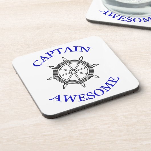 "Captain Phantastische" nautische Untersetzer (Linke Seite)